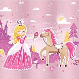 Party-Set Fairytale Princess (61-teilig: Servietten, Teller, Becher, Tischdecke), tradingbay24 (tbK0039)