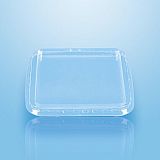 Deckel für Verpackungsbecher, PP eckig 11,5 cm x 11,5 cm transparent, tradingbay24 (tbU95763)